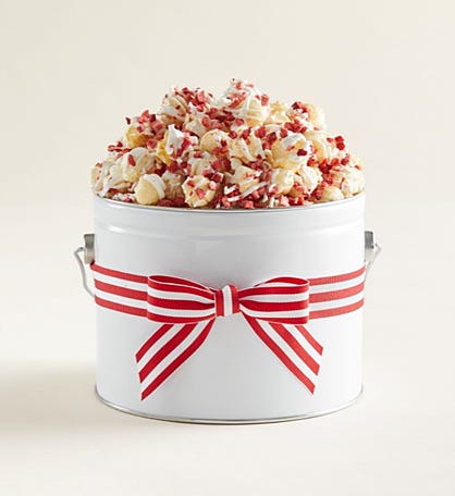 Love You Bunches Mom 1/2 Gallon Gift Pail with Strawberry Champagne Popcorn